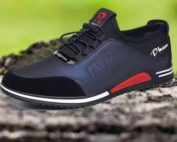 Men's Casual Sports Shoes Slip on Breathable Men's Shoes Men's Outdoor Non-slip Wear-resistant Running  Men