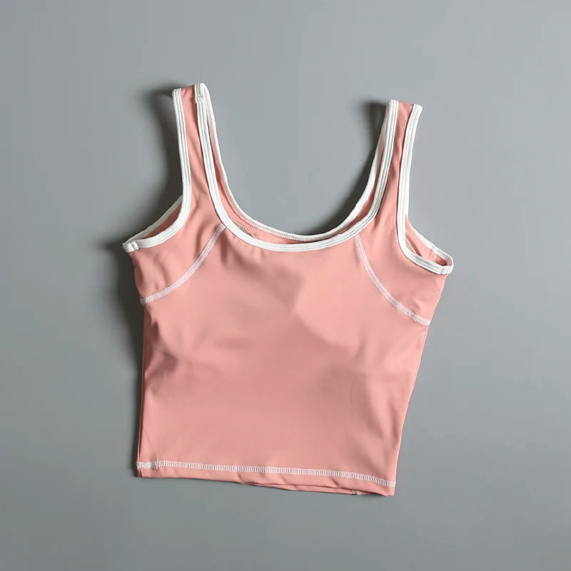 Sports underwear for women in summer beautiful back yoga suit vest shockproof wear outside running professional training
