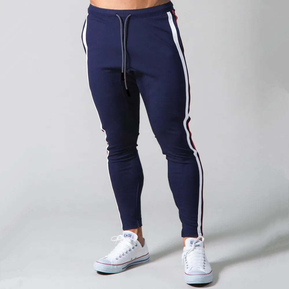 Black Joggers Sweatpants Men Casual Pants Gym Fitness Workout Sportswear Trousers Autumn Male Crossfit Running Sport Trackpants