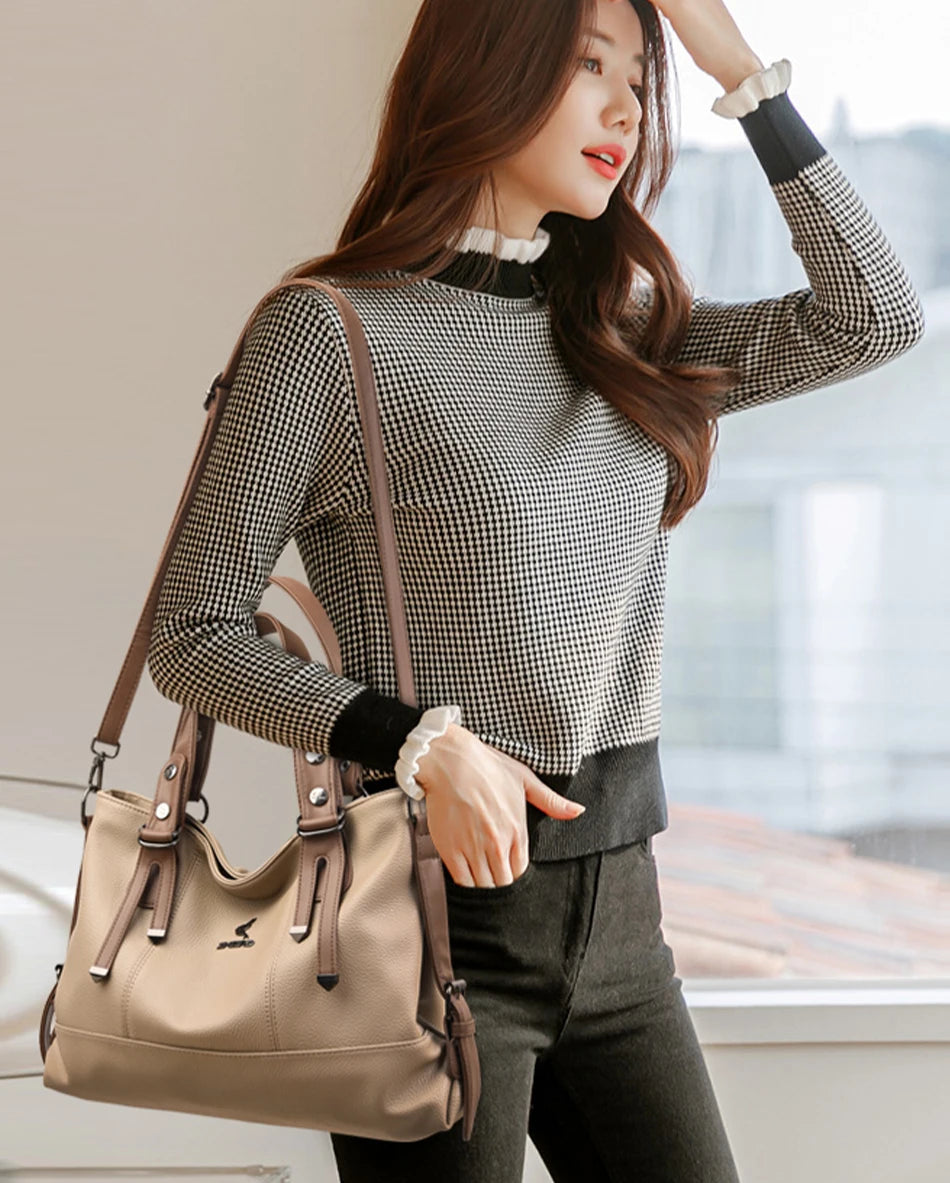 Genuine Brand Luxury Designer Leather Women Handbags High Quality Shoulder Bag Large Capacity Crossbody Bags for Women Tote Bag