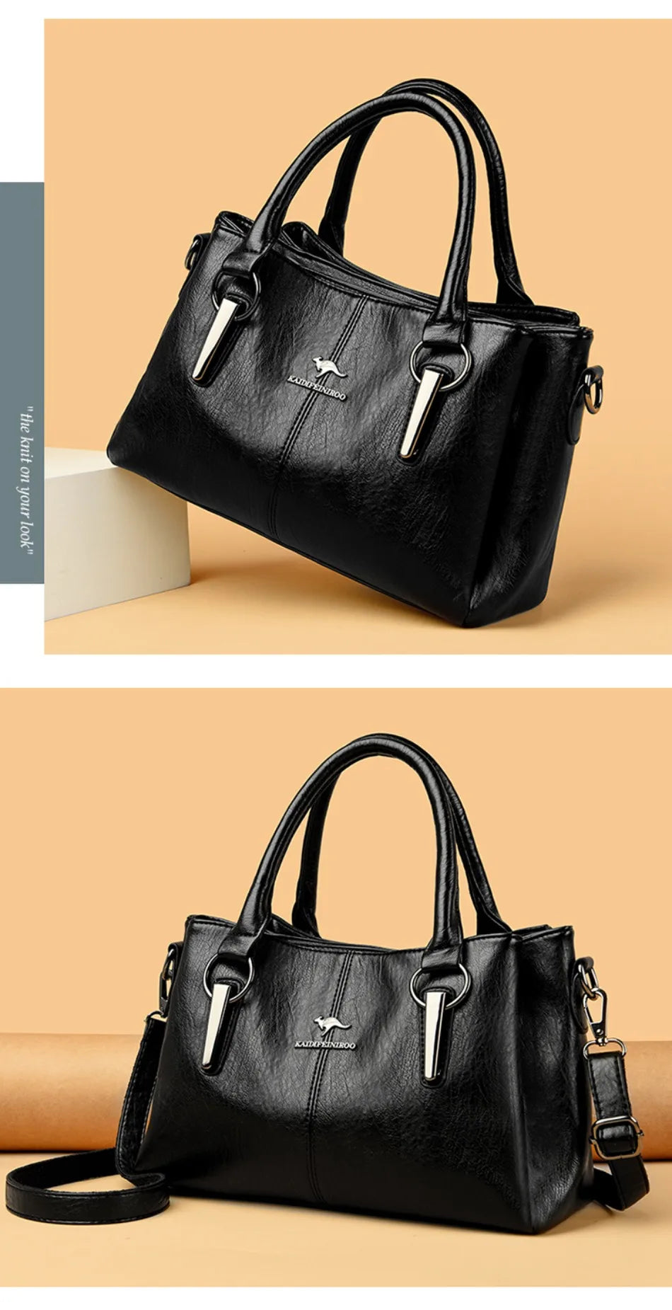 Genuine 3 Layers High Quality Soft Leather Ladies Shoulder Crossbody Bags for Women Luxury Handbags Women Bags Designer