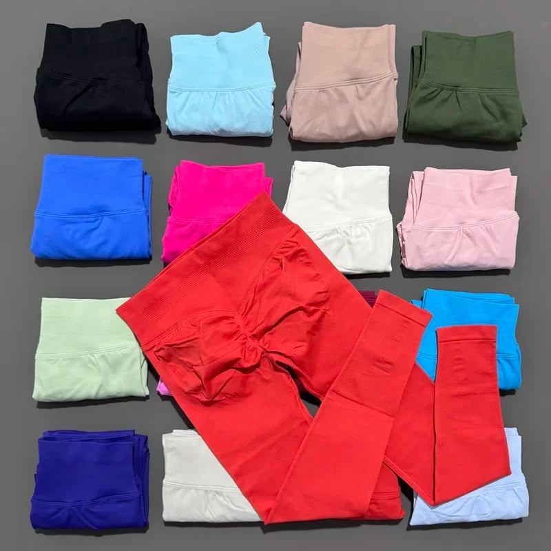 HISTELLO Impact Leggings Women Seamless Scrunch Butt Lifting Squat Proof High Elastic Gym Running Workout Fitness Sports Pants