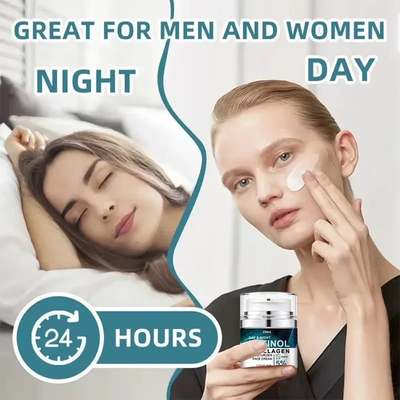 50ML Retinol Face Cream Moisturizing Firming Brightening Skincare Collagen Hyaluronic Acid Creams Facial Skin Care Products
