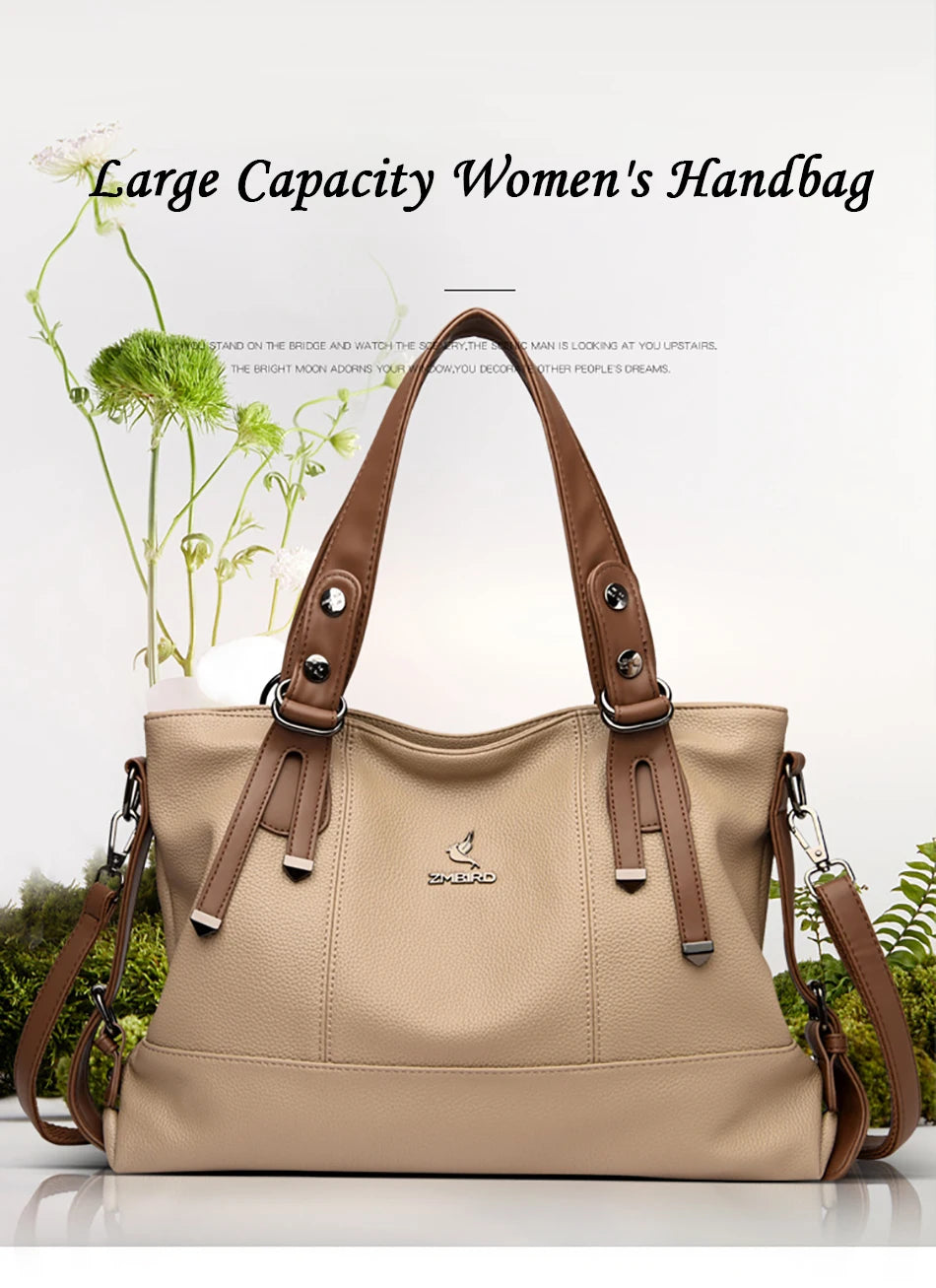 Genuine Brand Luxury Designer Leather Women Handbags High Quality Shoulder Bag Large Capacity Crossbody Bags for Women Tote Bag