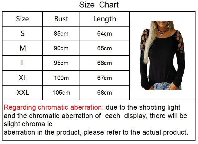 European and AmericanCross Border New Women's Round Neck Hot Diamond Hollow Long Sleeve Top T-shirt