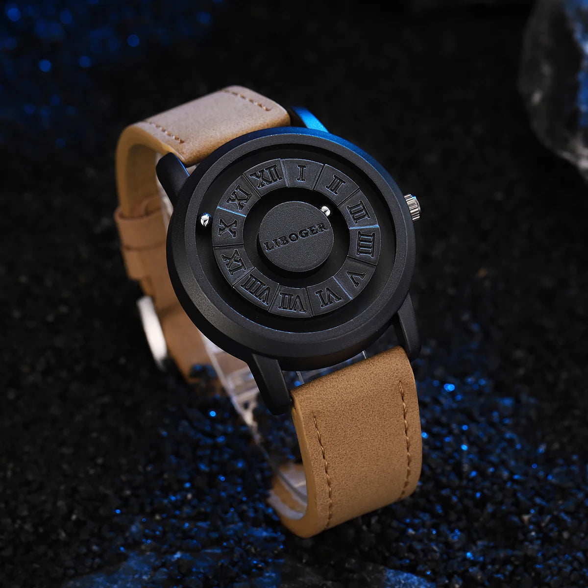 Fashion Magnetic Suspension Men Sports Watches Casual Mens Quartz Wristwatches Reloj Hombre（Without Box）