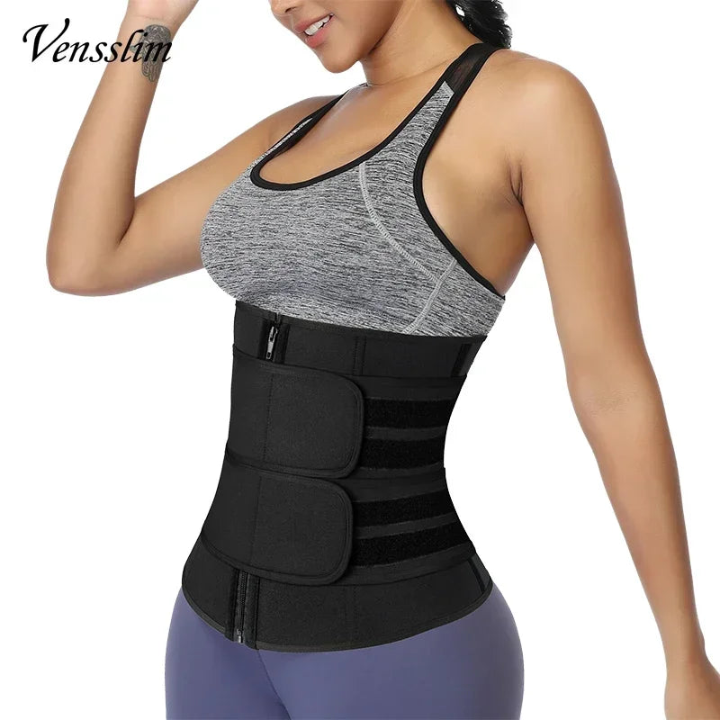 Vensslim Waist Trainer Abdominal Tightening Corset Women Body Shaping Slimming Corset Fat Burner Belly Trimmer Belt Weight Loss