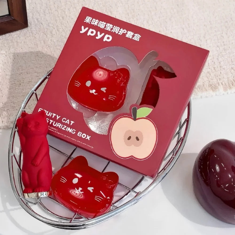 Peach Lipstick Non-Stick Cup Jelly Lipstick Moisturizing Moisturizing Lip Balm set gifts