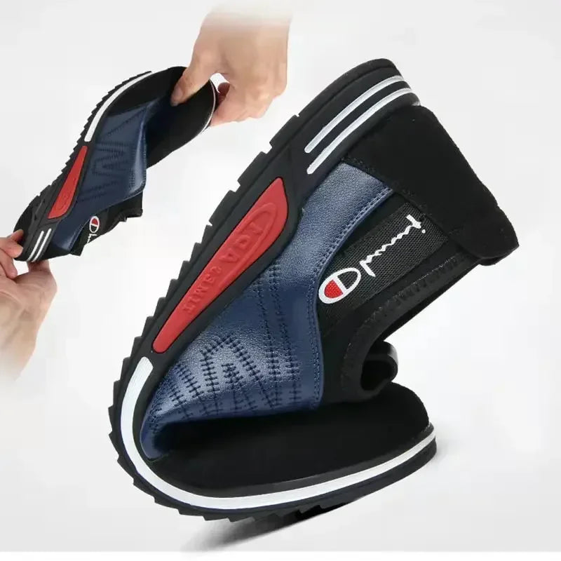 Men's Casual Sports Shoes Slip on Breathable Men's Shoes Men's Outdoor Non-slip Wear-resistant Running  Men
