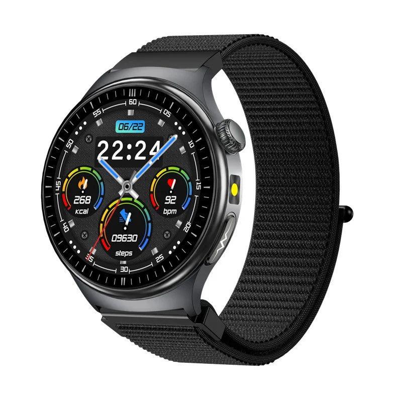 TK27 Men Smart Watch AMOLED ECG Health Monitoring Outdoors Flashlight Bluetooth Calling Sports Fitness Tracker Smartwatch