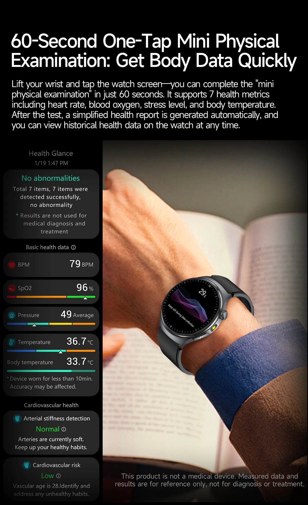 TK27 Men Smart Watch AMOLED ECG Health Monitoring Outdoors Flashlight Bluetooth Calling Sports Fitness Tracker Smartwatch