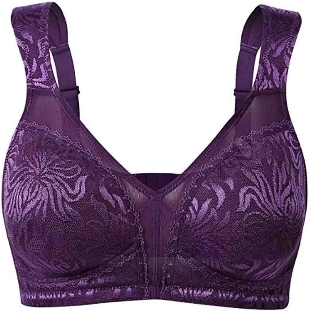 Bras For Womens Lingerie Big Cup Support Bralette Wireless Sexy Brassiere BH Tops Plus Size B C D E F G H Cup