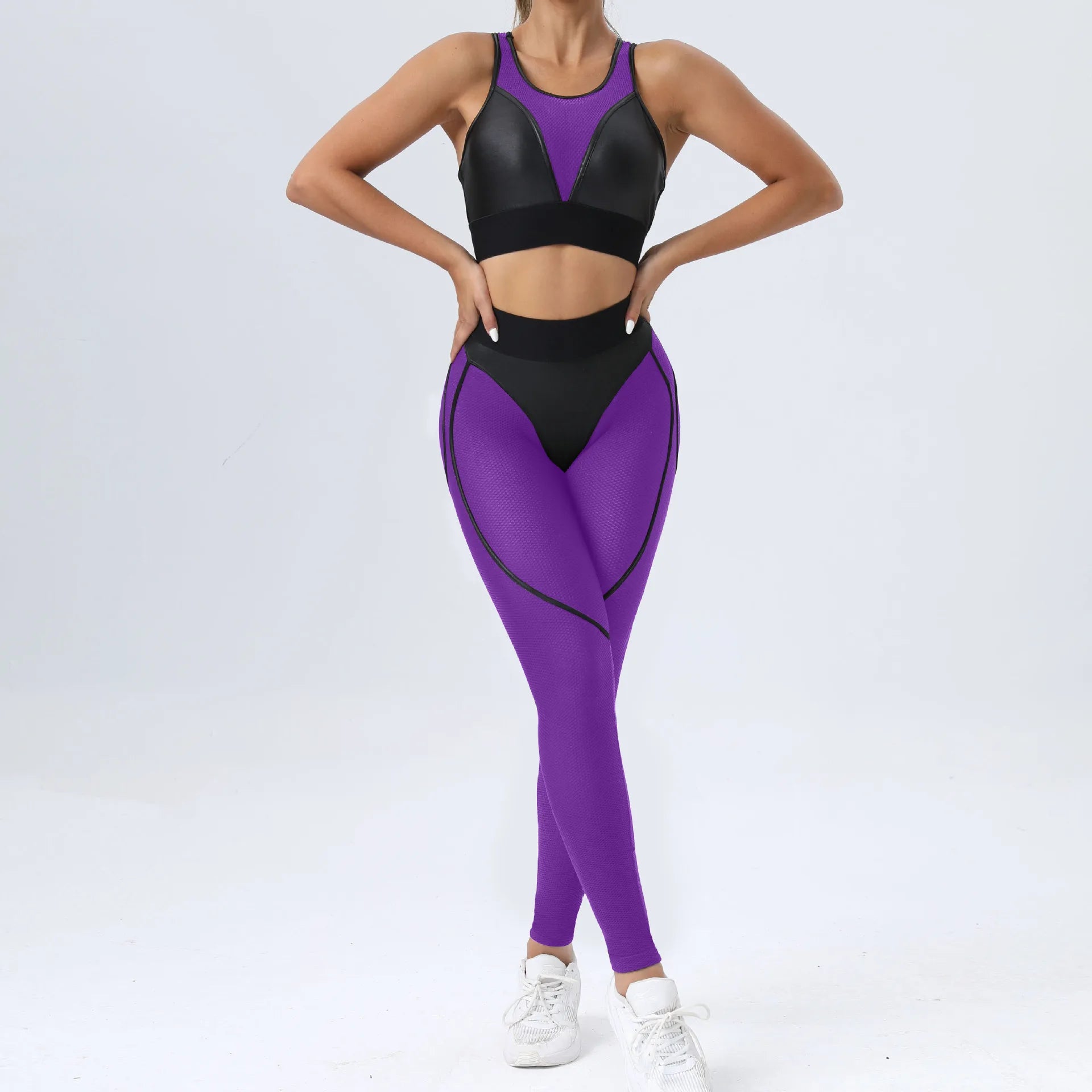 Gym Set Woman Sportswear Transparent Sport Outfit Women Tracksuit Sexy Mesh Yoga Clothing Suit for Fitness Black Pink Orange New