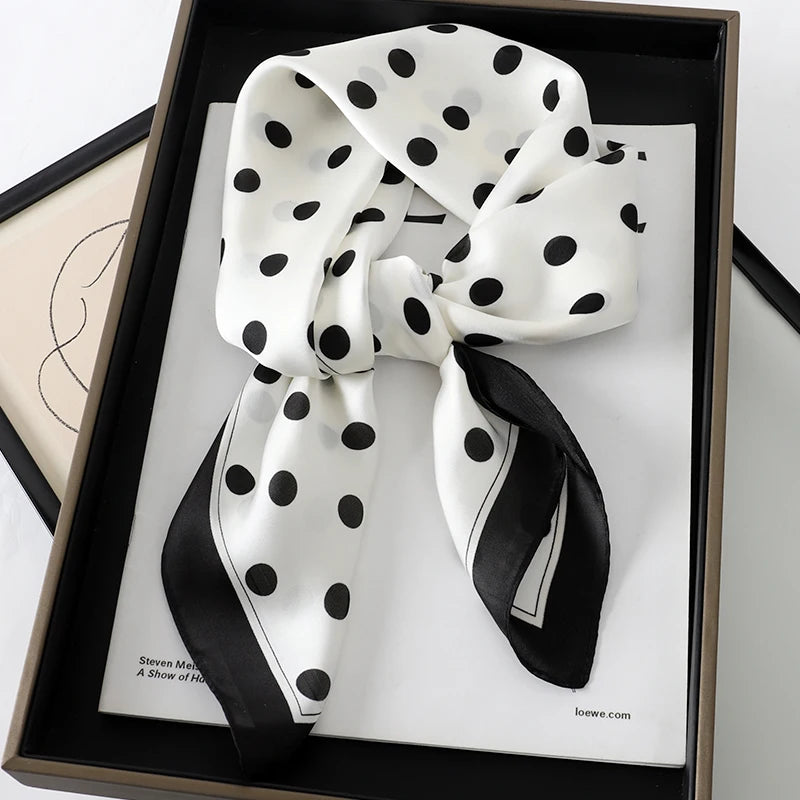 New Satin Shawl Design Wild leopard Print Silk Square Women neck scarves Wrap Headkerchief Beach Hair Band women's bandana