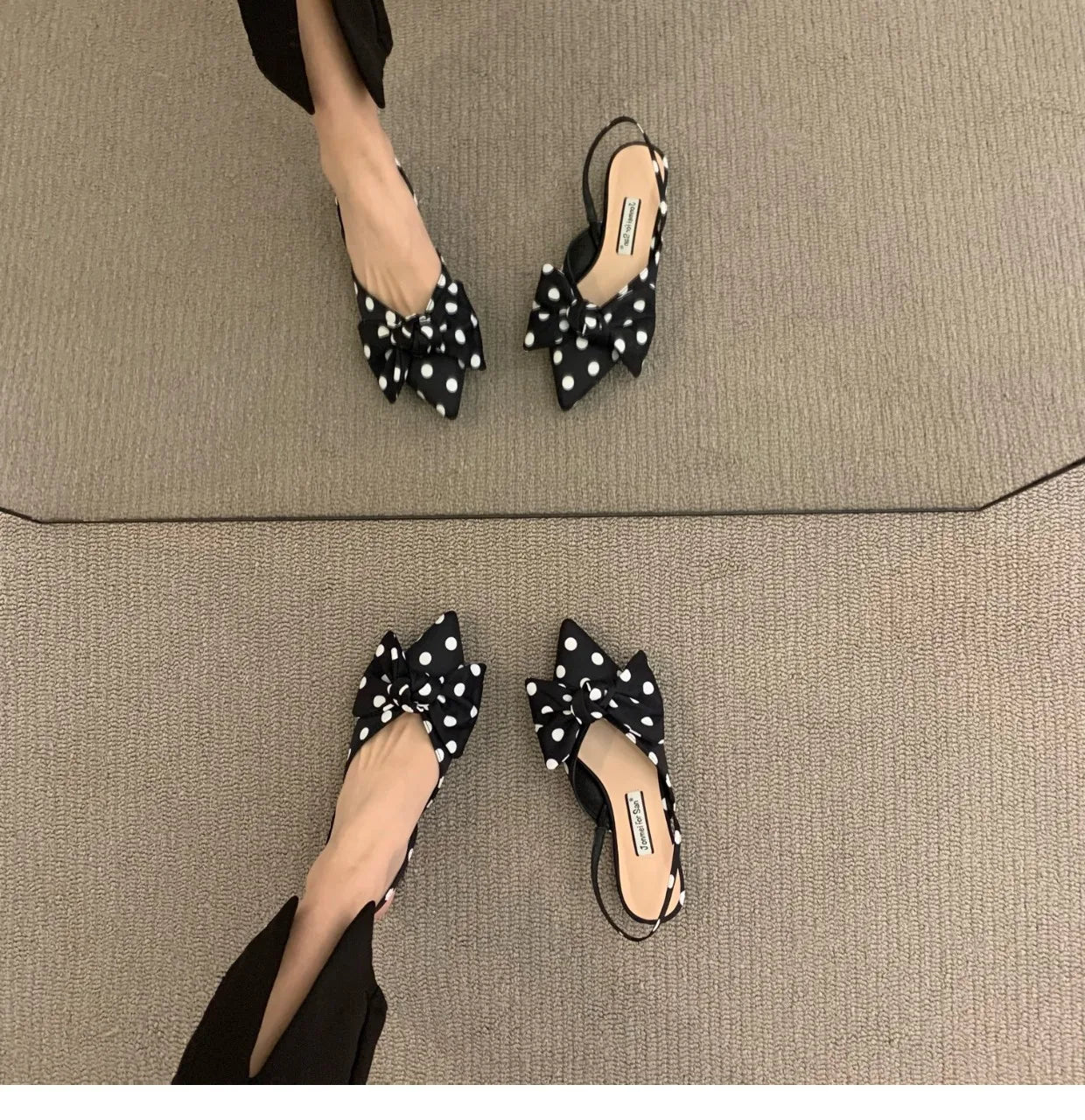 Bow Sandals Women 2026 Summer Pointed Low Heel Sandals Women Fashion Baotou Thin Strap Sandals High Heels Sandalias De Mujer