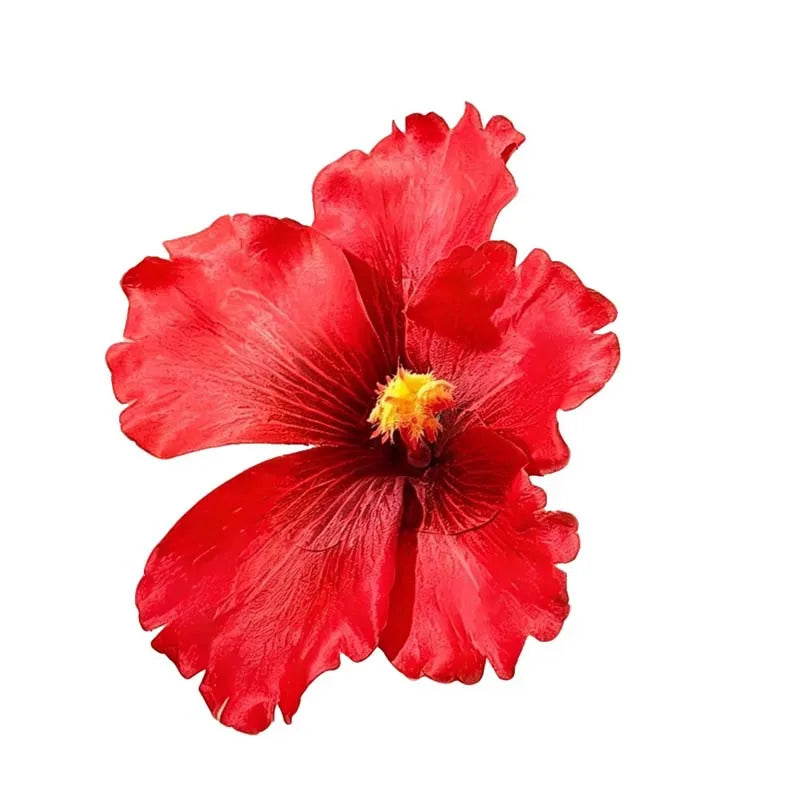 1Pcs Hibiscus Flower Hair Side Clips Handmade Artificial Bohemian Floral Hairpin for Girls Beach Party Hair Accessories