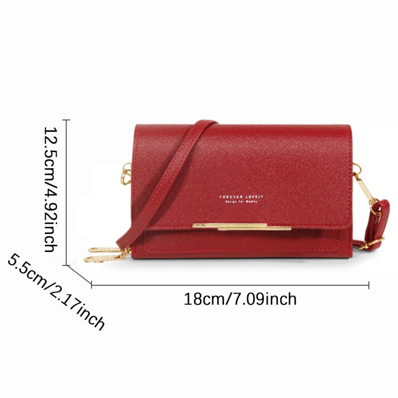 2026 New Korean Style Women Long Wallet Large Capacity Multi Functional Clutch Purse Coin Pocket Shoulder Crossbody Bag For Dail
