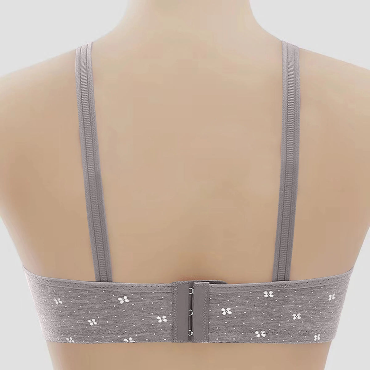 Bras For Women Comfortable Breathable Tops No Steel Ring Printed Bra Push Up Bra Gathering Large Size Lingerie Brassiere