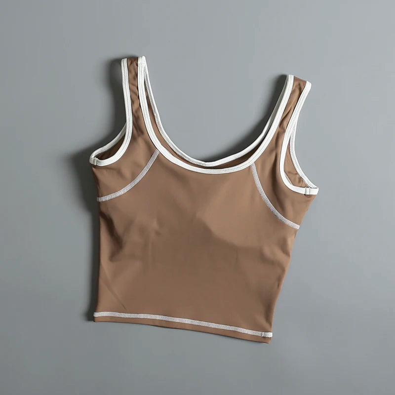 Sports underwear for women in summer beautiful back yoga suit vest shockproof wear outside running professional training