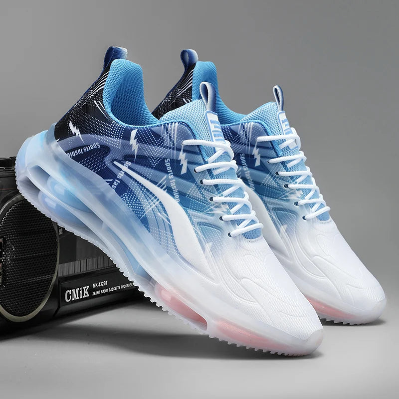 Men's Fashion Basketball Shoes Air Cushions Running Shoes for Men Comfortable Non-Slip Breathable Shock-Absorbing Sports Shoes