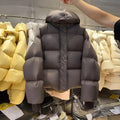 New Winter Puffer Jacket Women Fashion Hooded Down Cotton Overcoat Female Loose Casual Warm Parkas Outerwear