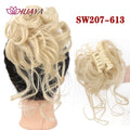 HUAYA Messy Curly Short Synthetic Hair Extension Chignon Donut Roller Bun Wig Claw Clip In Hairpiece for Women