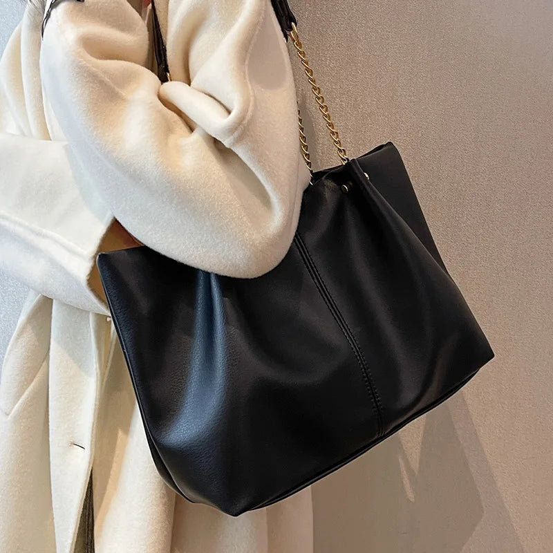 Fashion Leisure Chain Large Capacity Tote Bags for Women Shoulder Bag Shopping Bags Designer Bag Class Bags for Girl Сумка 가방