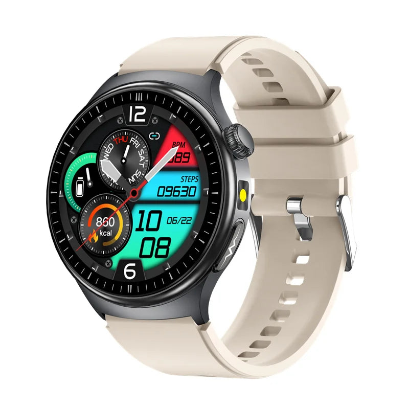 TK27 Men Smart Watch AMOLED ECG Health Monitoring Outdoors Flashlight Bluetooth Calling Sports Fitness Tracker Smartwatch