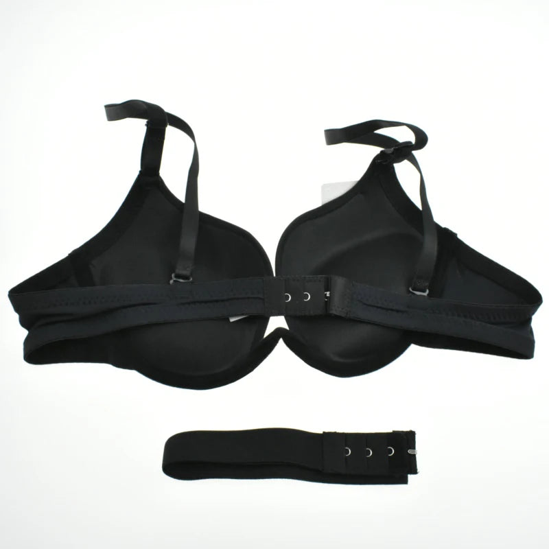 Japanese Deep V Push Up Sexy Bra Underwire Underwear Women Soutien Gorge Thin Half Cup Solid Color Lingerie Beautiful Back