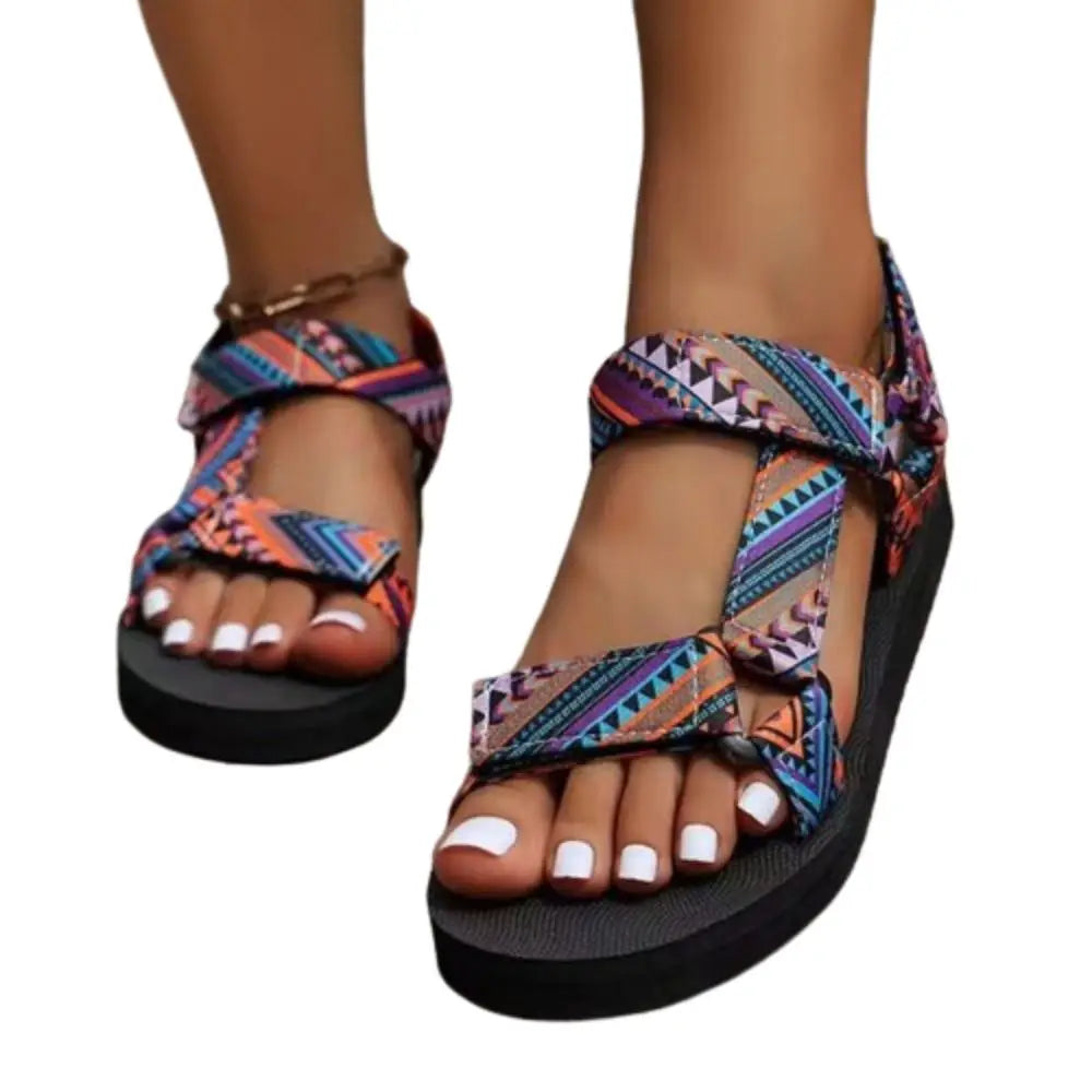 Comfort Flat Women Sandals Large Size Platform Gladiator Sandals Non-slip Bohemia Casual Slippers Summer