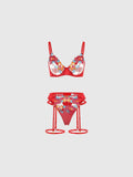 Women's embroidered bras come in underwire bra sets