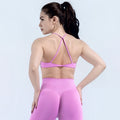 Sports wrap bra; Yoga bra; Women's fitness top; Running sports vest; Backless bra; High support sportswear; Fitness training rac