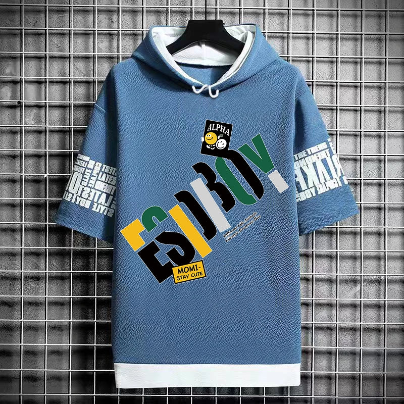 Summer  Fashion Short Sleeve Tops Tees Men 2024 New Men's T Shirt Casual Harajuku Men Clothing Print Graphics T Shirts Men