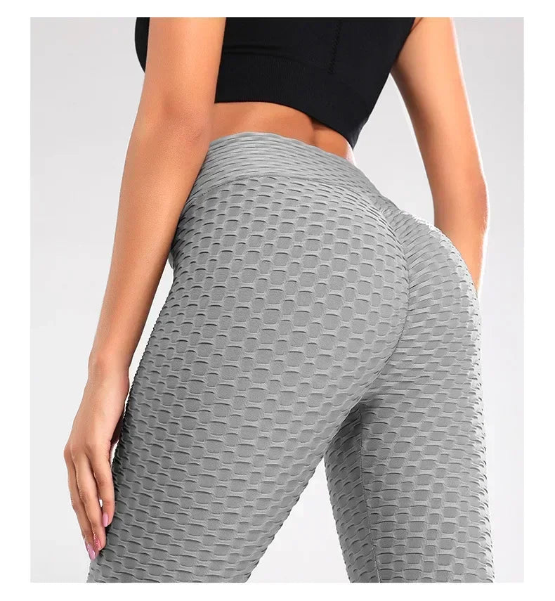 Women's Compression Leggings High Waisted Yoga Pants for Running Fitness Workout Non Slip Tummy Control Athletic Pants with