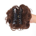Synthetic Chignon Messy Bun Claw Clip in Hair Piece Wavy Curly Hair Bun Ponytail Extensions Scrunchie Hairpieces for Women