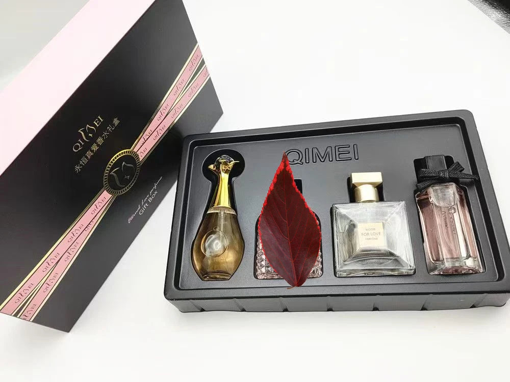 Original Brand Perfume Women Eau De Parfum Femme 100ml Perfumes And Colognes Natural Floral Fragrance Spray Gift Box 4Pcs Set