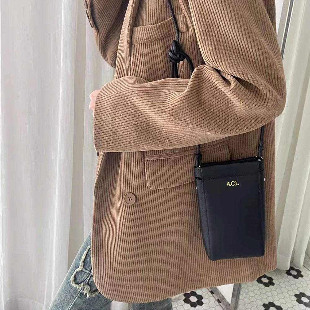 Luxury Genuine Leather Women Long Wallet Custom Name Female Card Holder Clutch Bag Fashion New Personalize Initials Purse Wallet