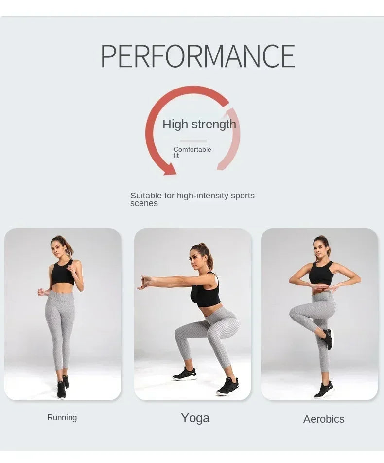 Women's Compression Leggings High Waisted Yoga Pants for Running Fitness Workout Non Slip Tummy Control Athletic Pants with