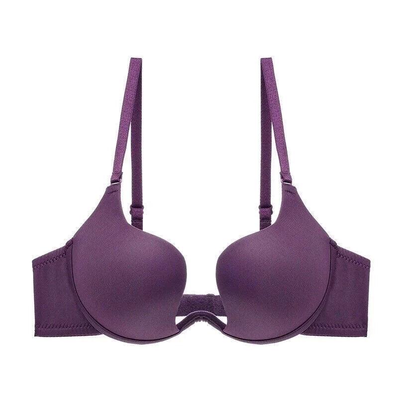 Sexy Women Lingerie U Backless Bras Underwear Deep U Low Cut Push Up Bra Intimates Female Breathable Bralette