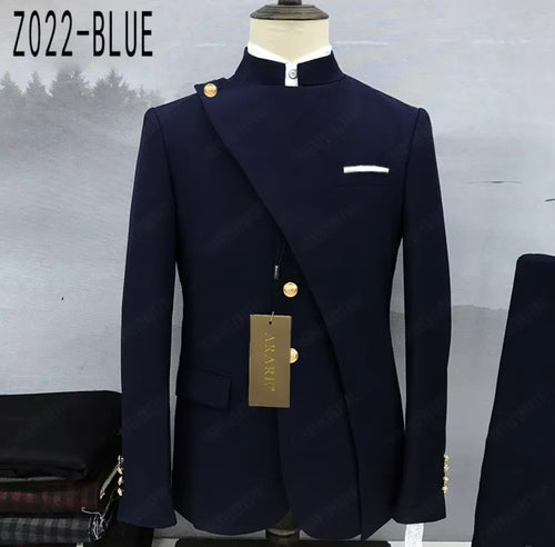 2026 Formal Banquet Slim Fit Blazer Pants 2 Pieces Evening Dinner Elegant Male Costumes Classic Tunic Suit Set For Men