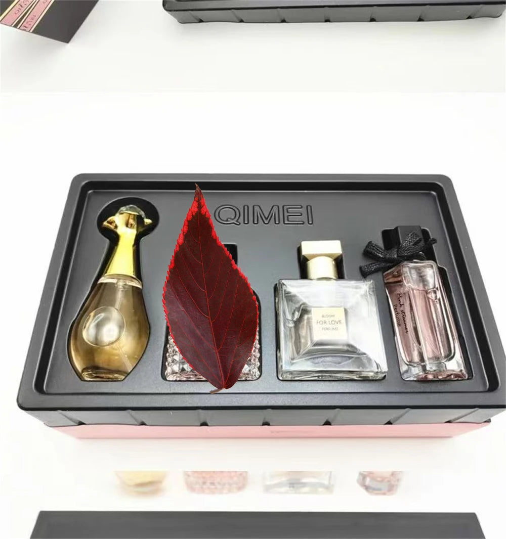 Original Brand Perfume Women Eau De Parfum Femme 100ml Perfumes And Colognes Natural Floral Fragrance Spray Gift Box 4Pcs Set
