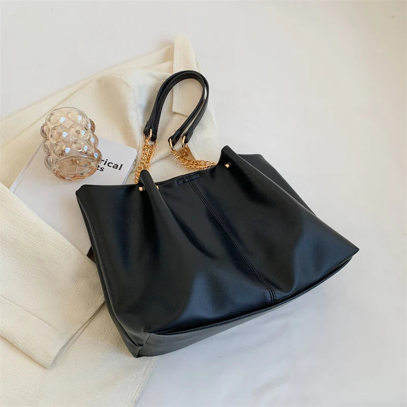 Fashion Leisure Chain Large Capacity Tote Bags for Women Shoulder Bag Shopping Bags Designer Bag Class Bags for Girl Сумка 가방