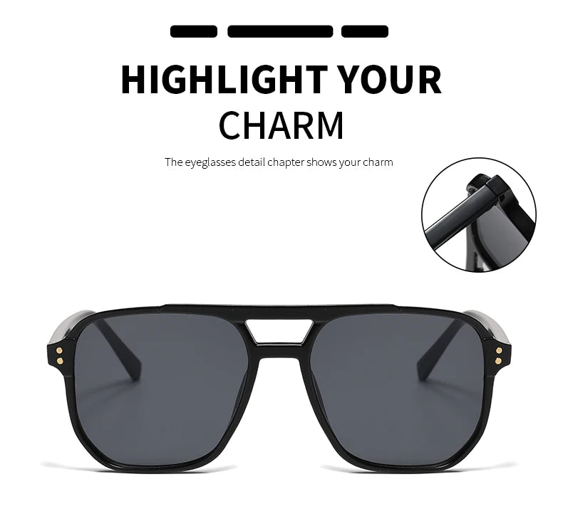 5pcs pack Classics Square Sunglasses Women UV Resistant Oversize Framed Fashion Sun Glasses Men Brand Glasses Durable Eyewear