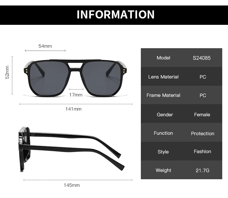5pcs pack Classics Square Sunglasses Women UV Resistant Oversize Framed Fashion Sun Glasses Men Brand Glasses Durable Eyewear