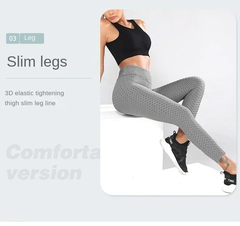 Women's Compression Leggings High Waisted Yoga Pants for Running Fitness Workout Non Slip Tummy Control Athletic Pants with