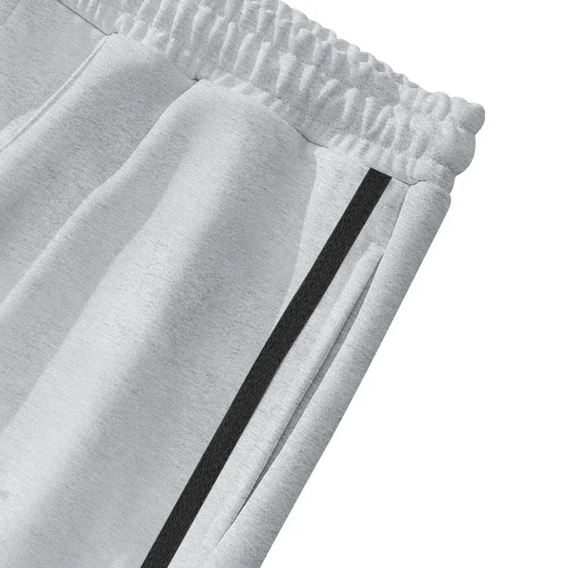 Spring and Autumn New Jacquard Long Pants Single breasted Patchwork Loose Large Casual Pants Versatile Sanitary Pants