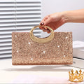 Sparkling Evening Handbag for Ladies, Suitable for Wedding Parties Dances Holiday Gifts, Valentine's Day Gifts, Birthday Gifts