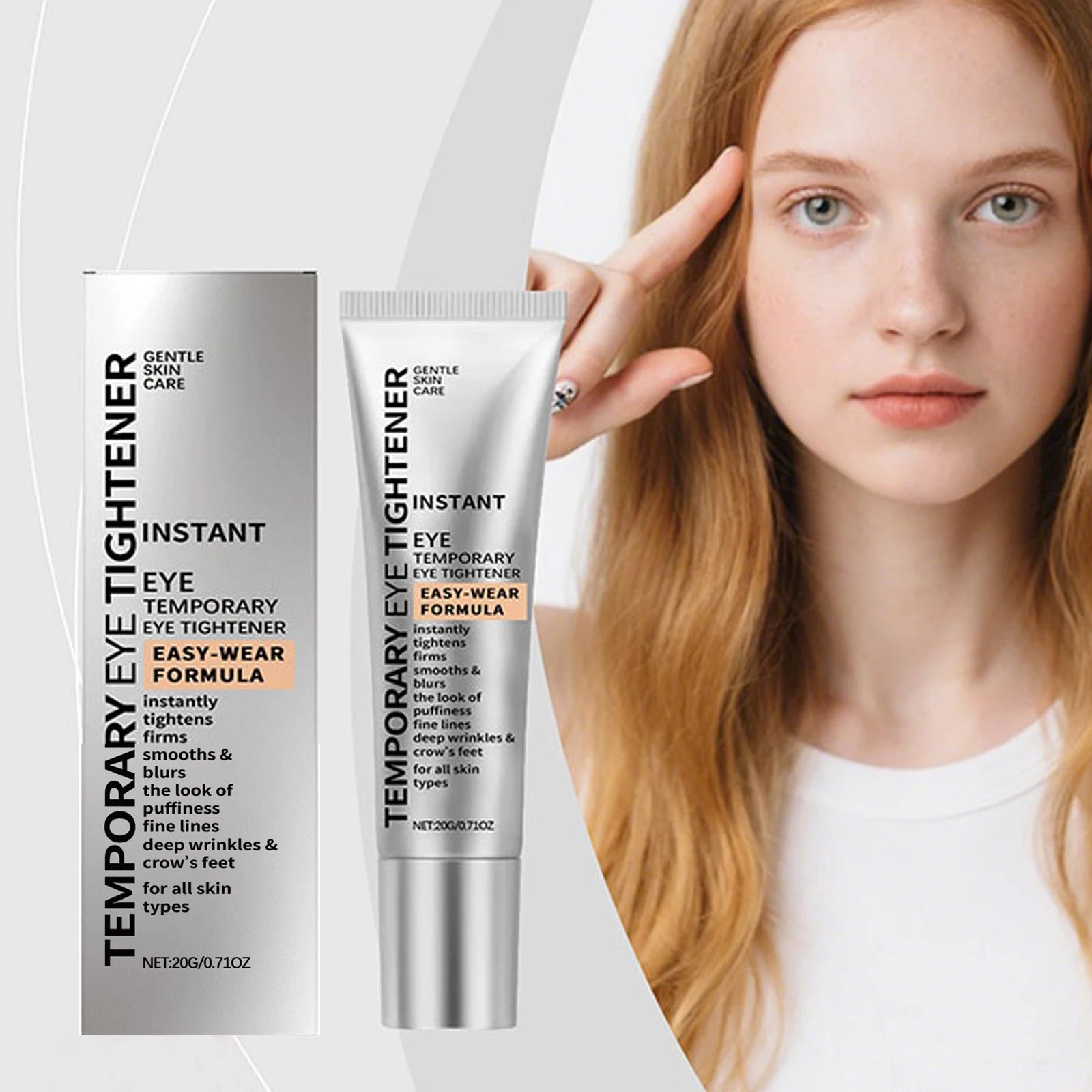 Firm Eye Tightener Cream Remove Dark Circles Eye Bags Anti-Wrinkle Lifting Smoothing Fine Lines Moisturizing Temporary Eye Cream