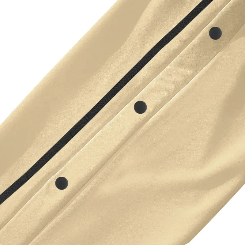 Spring and Autumn New Jacquard Long Pants Single breasted Patchwork Loose Large Casual Pants Versatile Sanitary Pants