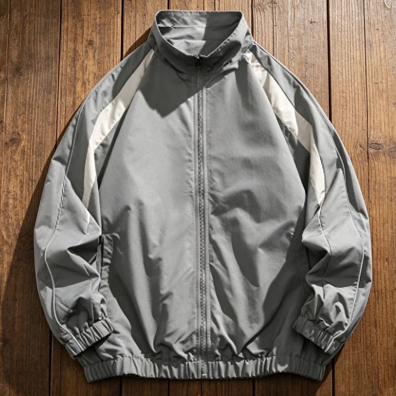 Hip Hop Varsity Jackets Men High Street Patchwork Color Black Windbreaker Coats Women Spring Autumn Thin Fashion College Jackets